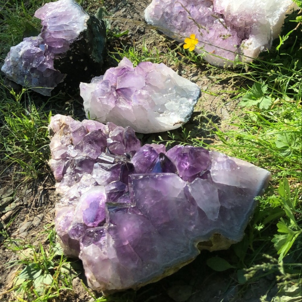 Sold * 9 lb 9 oz Natural Amethyst crystal from Uruguay